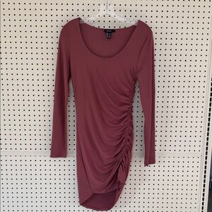 Forever 21 Long Sleeve Dress in Dusty Rose